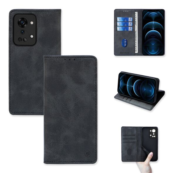 Θήκη Πορτοφόλι Vintage Magnet Wallet Sonique OnePlus Nord 2T 5G Μαύρο - Sonique - Μαύρο - OnePlus Nord 2T 5G - Θήκη Πορτοφόλι