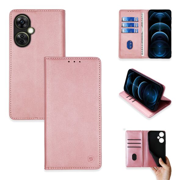 Θήκη Πορτοφόλι Vintage Magnet Wallet Sonique OnePlus Nord CE 3 Lite 5G Ροζ Χρυσό - Sonique - Ροζ Χρυσό - OnePlus Nord CE 3 Lite 5G - Θήκη Πορτοφόλι