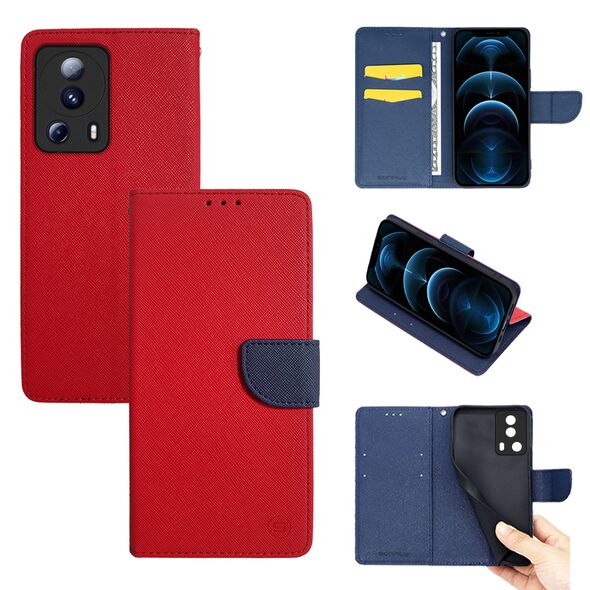 Θήκη Πορτοφόλι Sonique Trend Wallet Xiaomi Xiaomi 13 Lite 5G Κόκκινο / Σκούρο Μπλε - Sonique - Κόκκινο / Σκούρο Μπλε - Xiaomi 13 Lite 5G - Θήκη Πορτοφόλι