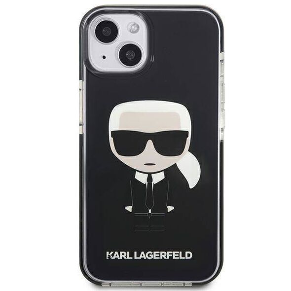 Original Case IPHONE 13 MINI Karl Lagerfeld Hardcase Iconik Karl (KLHCP13STPEIKK) black 3666339048402