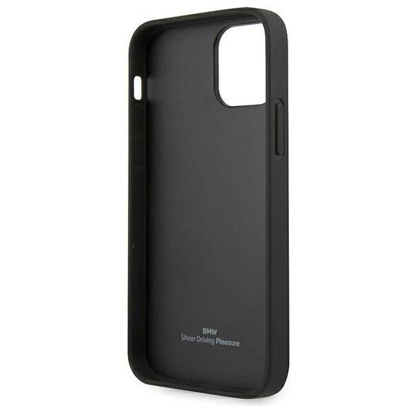 Original Case IPHONE 12 PRO MAX BMW Hardcase Leather Curve Perforate (BMHCP12LRSPPK) black 3666339010911