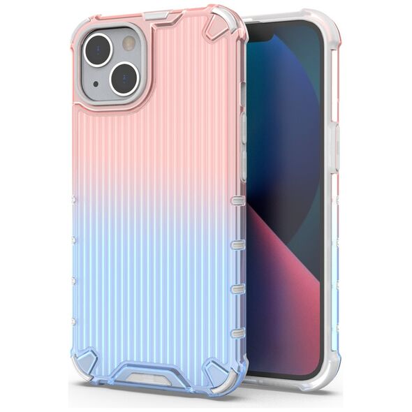 Ombre Protect Case for iPhone 14 Plus armored cover pink and blue