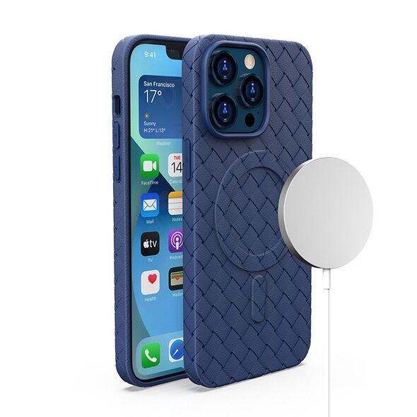 MagSafe Woven Case for iPhone 13 Pro Max - navy blue