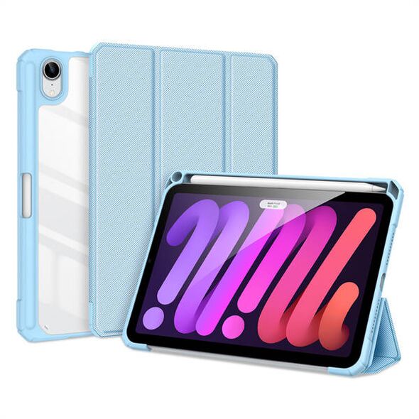 Case APPLE IPAD MINI 8.3 (6gen) Dux Ducis Toby Wallet with a Flap Books Leatherette blue 6934913046555