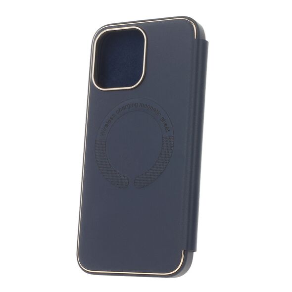 Smart Gold Frame Mag case for iPhone 14 Plus 6,7&quot; navy blue 5900495144218