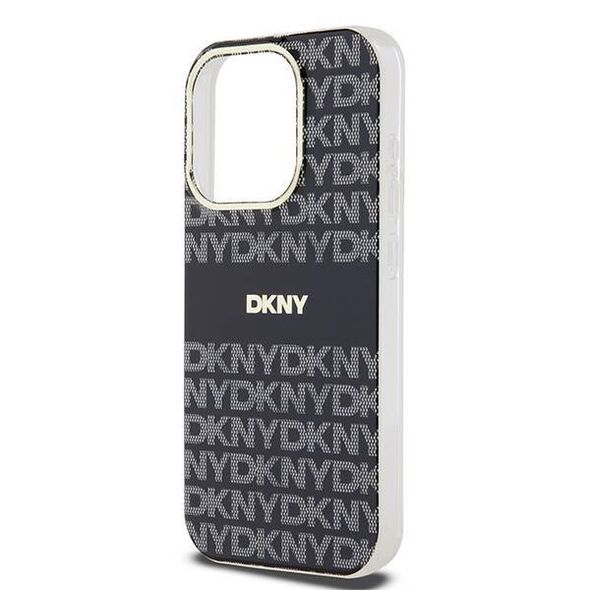 Original Case IPHONE 14 PRO DKNY Hardcase IML Mono & Stripe MagSafe (DKHMP14LHRHSEK) black 3666339268077