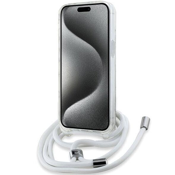 Original Case IPHONE 13 / 14 / 15 Karl Lagerfeld Hardcase IML Choupette Head & Cord MagSafe (KLHMP14SHCCHNT) transparent 3666339287085