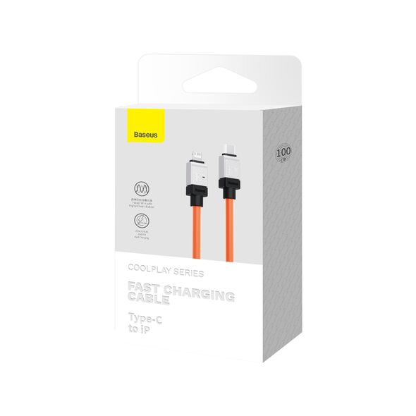 Baseus cable CoolPlay USB-C - Lightning 1m 20W orange 6932172626594