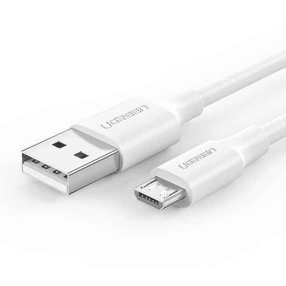 Micro USB cable UGREEN QC 3.0 2.4A 1.5m (white) 6957303861415