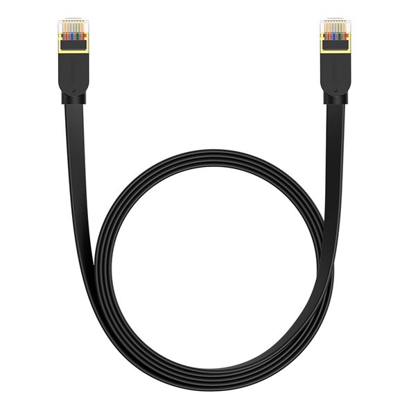 Baseus fast RJ45 cat. network cable. 7 10Gbps 2m flat black