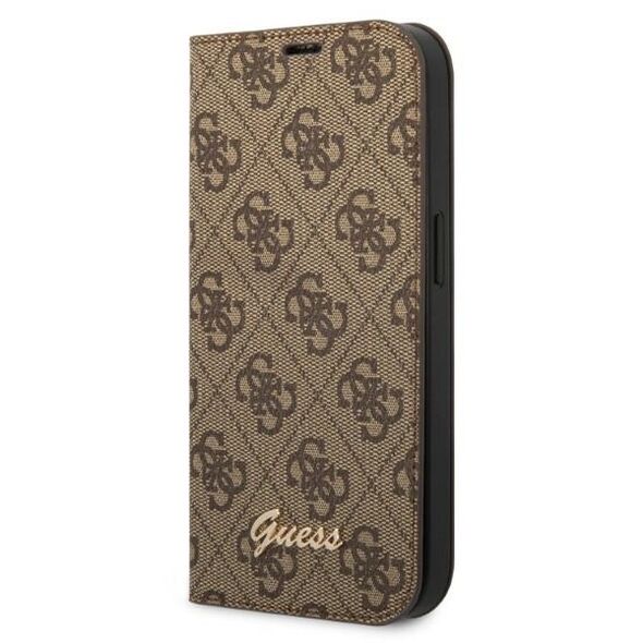 Guess GUBKP14SHG4SHW iPhone 14 6.1 &quot;brown / brown book 4G Vintage Gold Logo