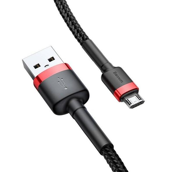 Baseus Cafule Micro USB Cable 2A 3m (Black+Red) 6953156296381