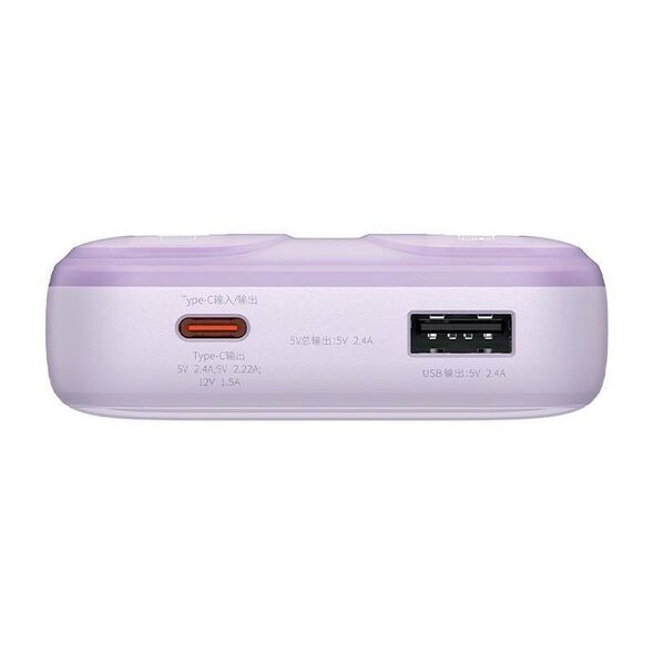 Powerbank Baseus Comet with USB to USB-C cable, 10000mAh, 22.5W (purple) 6932172628772