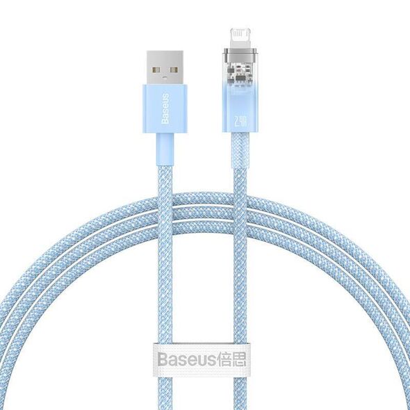 Fast Charging Cable Baseus Explorer 2.4A 1M (blue) 6932172628970