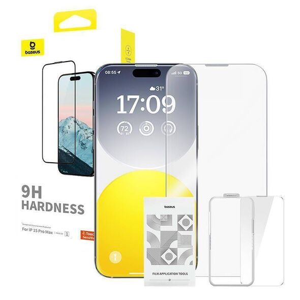 Tempered Glass APPLE IPHONE 15 PRO MAX Baseus Diamond Glass Clear 6932172642587