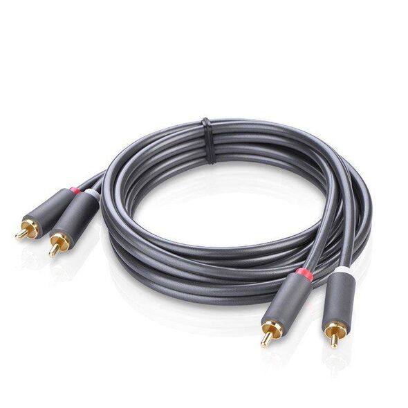 UGREEN 2RCA (Cinch) to 2RCA (Cinch) Cable 5m (black) 6957303815203