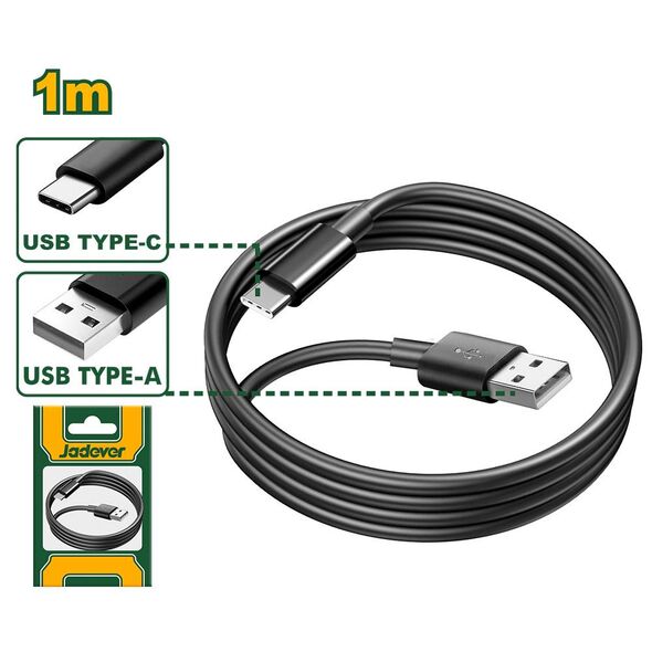 ΚΑΛΩΔΙΟ USB type-A σε type-C JADEVER JDUB1501 έως 12 άτοκες δόσεις