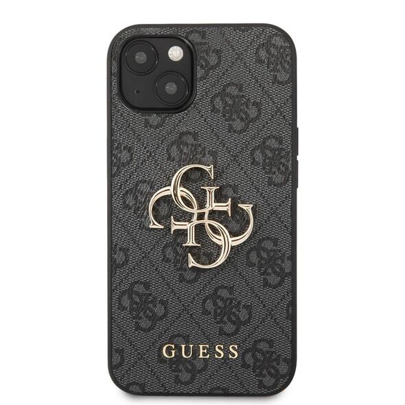 Original Case IPHONE 13 6,1" Guess Hardcase 4G Big Metal Logo GUHCP13M4GMGGR grey 3666339024802