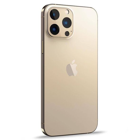 Camera Cover IPHONE 13 PRO / 13 PRO MAX Spigen Optik.TR Camera Protector 2-Pack gold 8809811856408