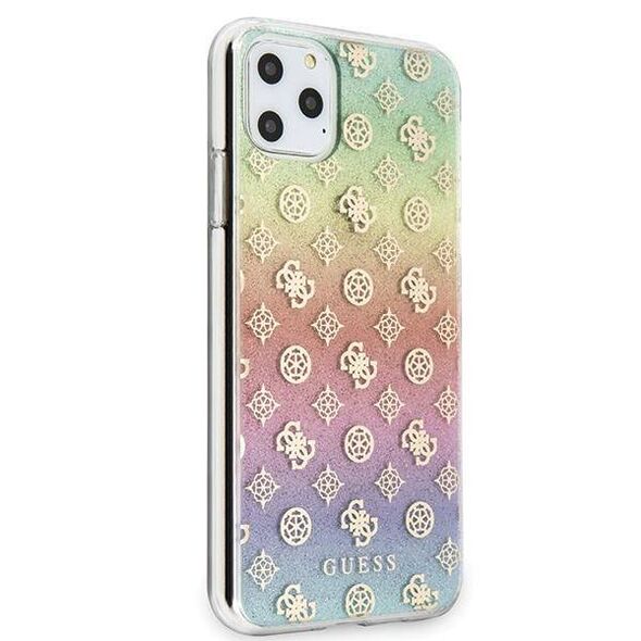 Original Case IPHONE 11 PRO MAX Guess Multicolor Hard Case Iridescent 4G Peony (GUHCN65PEOML) multicolored 3700740461594