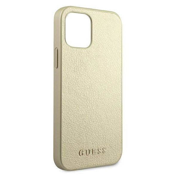 Original Case IPHONE 12 PRO MAX Guess Hardcase Iridescent (GUHCP12LIGLGO) gold 3700740481387