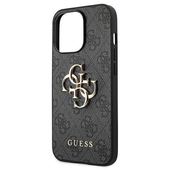 Original Case IPHONE 13 PRO Guess Hardcase 4G Big Metal Logo (GUHCP13L4GMGGR) gray 3666339024819