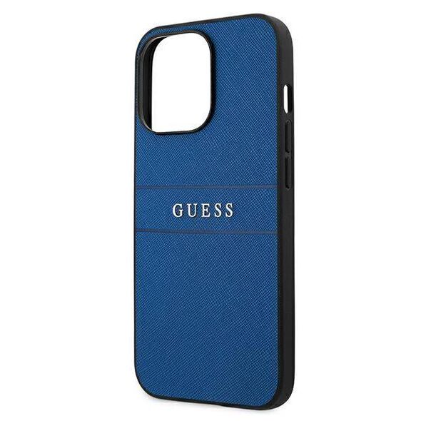 Original Case IPHONE 13 PRO Guess Saffiano Strap (GUHCP13LPSASBBL) blue 3666339023539