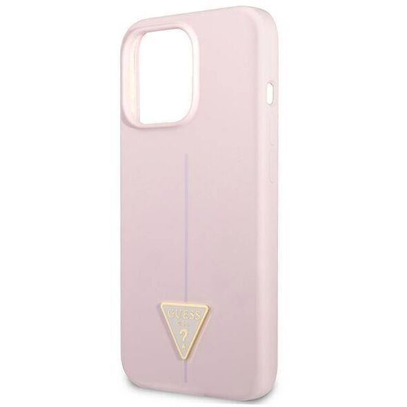 Case IPHONE 13 PRO MAX Guess Hardcase Silicone Triangle (GUHCP13XSLTGU) purple 3666339041069