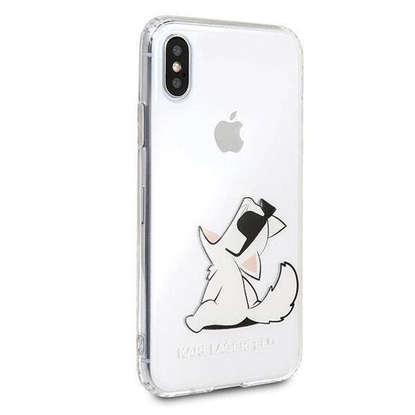 Original Case IPHONE X / XS Karl Lagerfeld Hardcase Choupette Fun (KLHCPXCFNRC) transparent 3700740435984