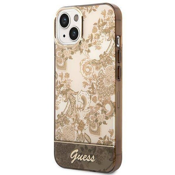 Original Case IPHONE 14 PLUS Guess Hardcase Porcelain Collection gold 3666339090678