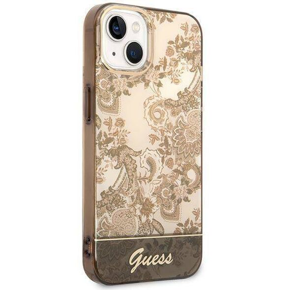 Original Case IPHONE 14 PLUS Guess Hardcase Porcelain Collection gold 3666339090678