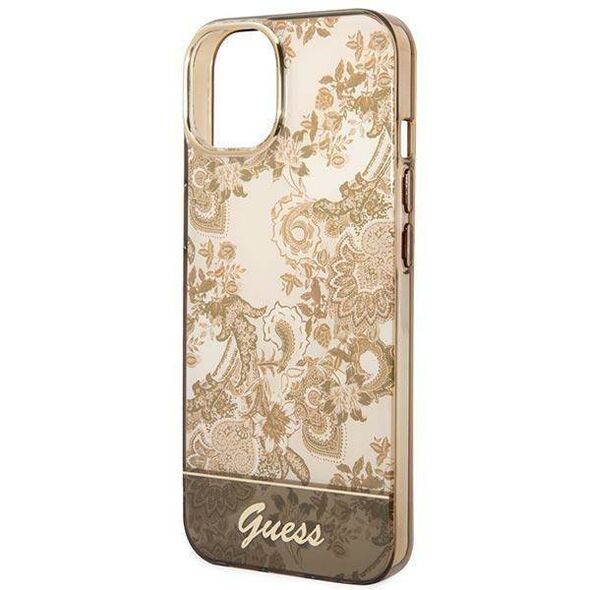 Original Case IPHONE 14 PLUS Guess Hardcase Porcelain Collection gold 3666339090678