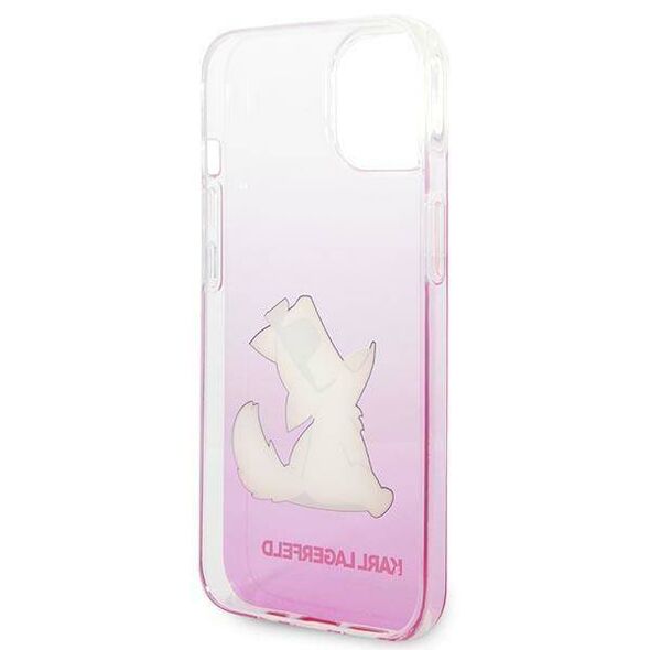 Original Case IPHONE 14 PLUS Karl Lagerfeld Hardcase Choupette Fun pink 3666339086534