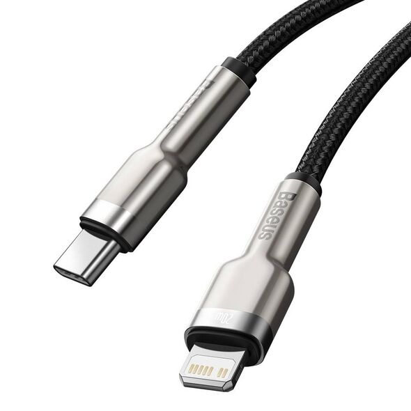 USB-C cable for Lightning Baseus Cafule, PD, 20W, 2m (black) 6953156202108