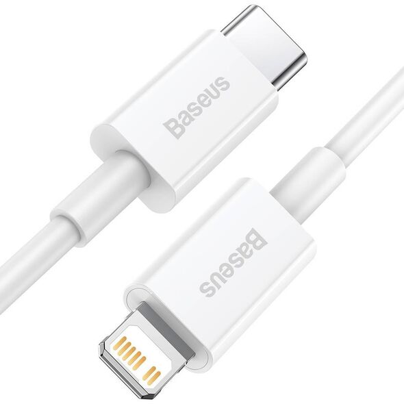 Baseus Superior Series Cable USB-C to Lightning, 20W, PD, 1m (white) 6953156205314