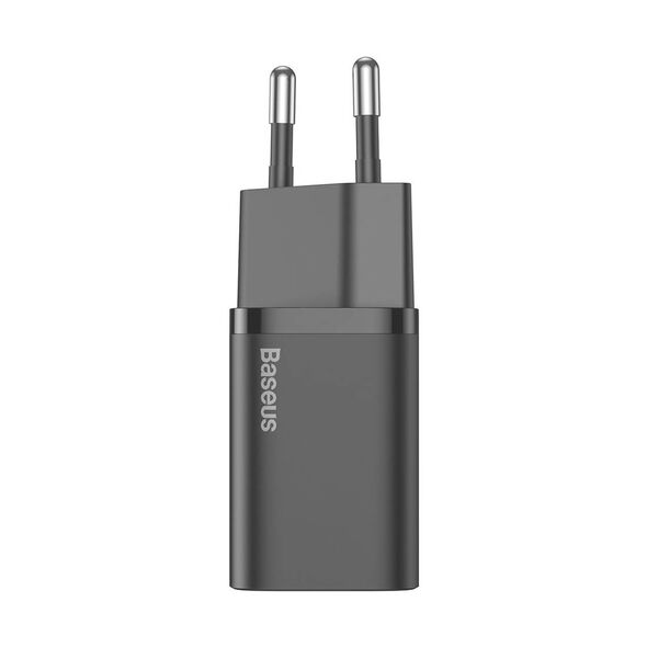 Baseus Super Si Quick Charger 1C 20W with USB-C cable for Lightning 1m (black) 6953156230057