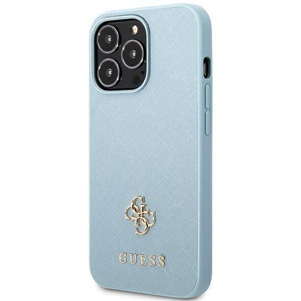 Original Case IPHONE 13 PRO MAX Guess Hardcase Saffiano 4G Small Metal Logo (GUHCP13XPS4MB) blue 3666339048037