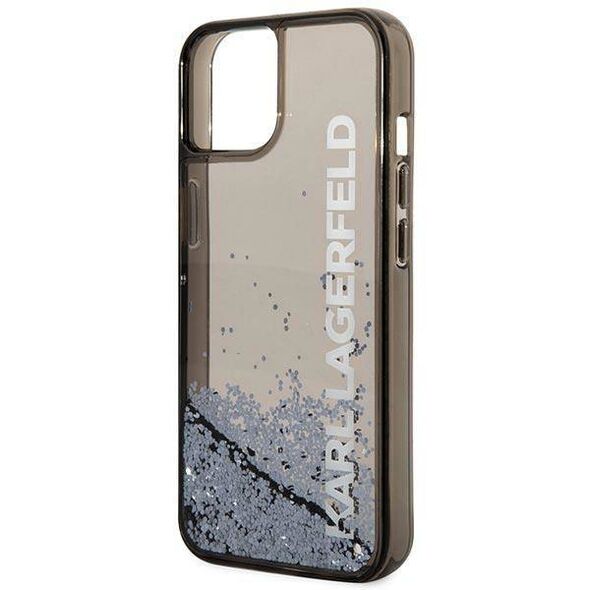 Original Case IPHONE 14 PLUS Karl Lagerfeld Hardcase Liquid Glitter Elong (KLHCP14MLCKVK) black 3666339091552