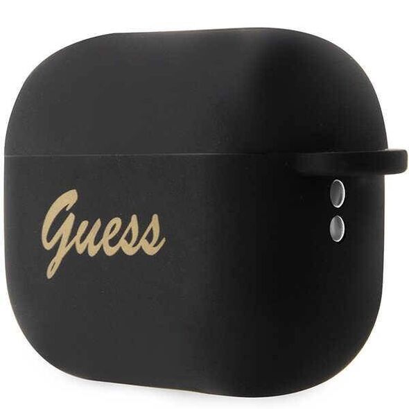 Original Case APPLE AIRPODS PRO 2 Guess Silicone Charm Heart Collection (GUAP2LSCHSK) black 3666339102395