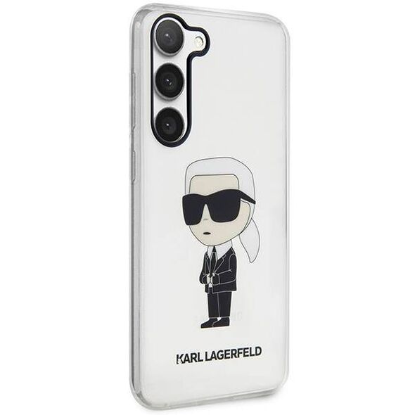 Original Case SAMSUNG GALAXY S23+ Karl Lagerfeld Hardcase Ikonik (KLHCS23MHNIKTCT) transparent 3666339117801