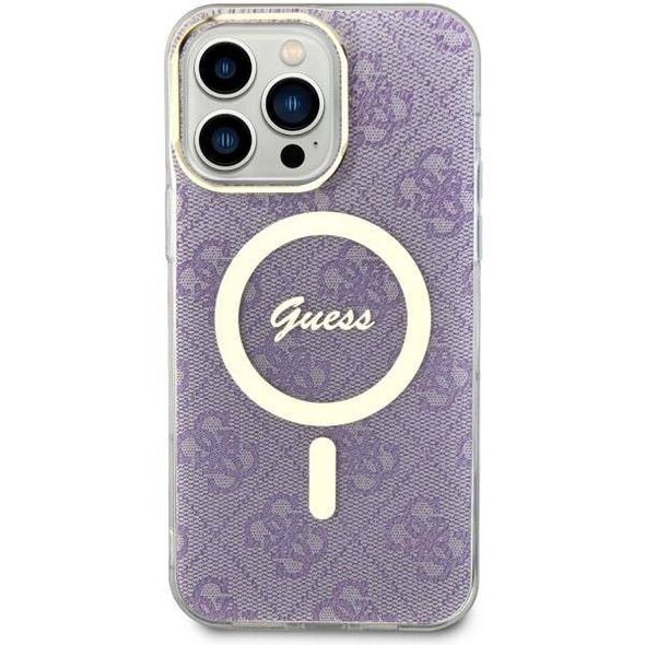 Original Case IPHONE 14 PRO MAX Guess Hardcase 4G MagSafe (GUHMP14XH4STU) purple 3666339118259