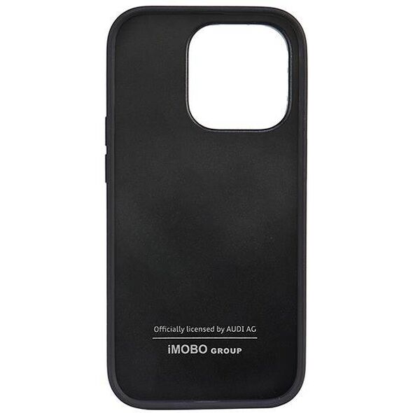 Original Case IPHONE 14 PRO Audi Synthetic Leather (AU-TPUPCIP14P-TT/D1-BK) black 6955250226387