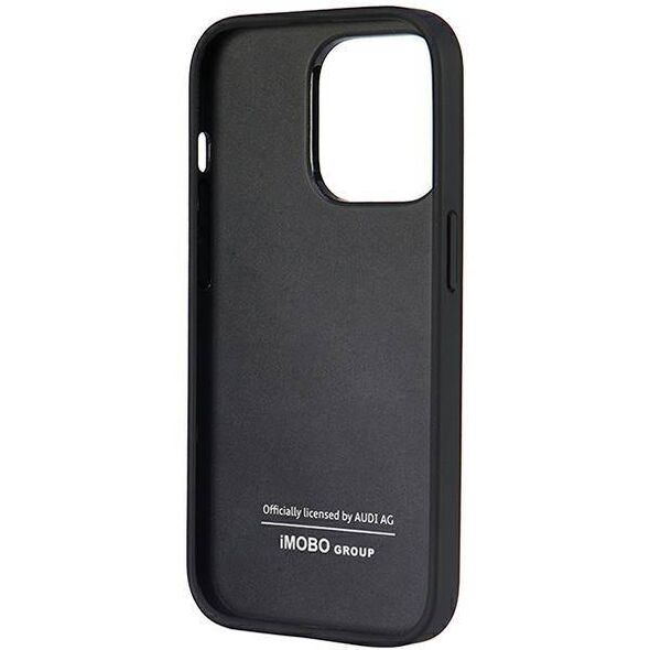 Original Case IPHONE 14 PRO Audi Synthetic Leather (AU-TPUPCIP14P-TT/D1-BK) black 6955250226387