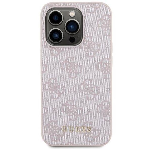 Original Case APPLE IPHONE 15 PRO Guess Hardcase 4G Big Metal Logo (GUHCP15LG4GFPI) pink 3666339171803