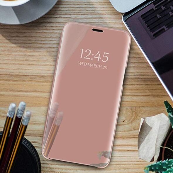 Smart Clear View Case for Samsung Galaxy A55 5G pink 5907457725126