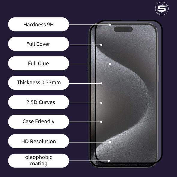 Hardy Glass Sonique Premium Series HD Full Cover 9H Samsung Galaxy A12 / Galaxy M12 Μαύρο 5210312026703