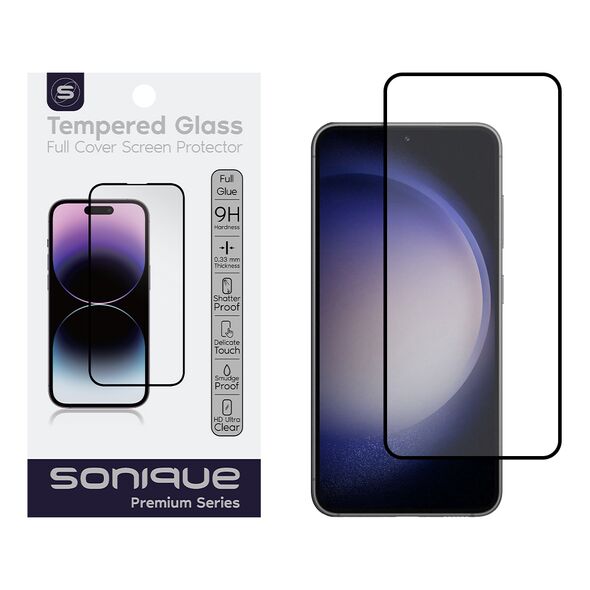 Hardy Glass Sonique Premium Series HD Full Cover 9H (fingerprint unlock) Samsung Galaxy S23 Μαύρο 5210312027298