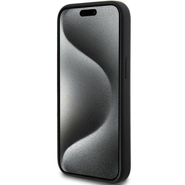 Original Case APPLE IPHONE 15 Karl Lagerfeld Hardcase Silicone Karl Script (KLHCP15SSKSBMCK) black 3666339168155