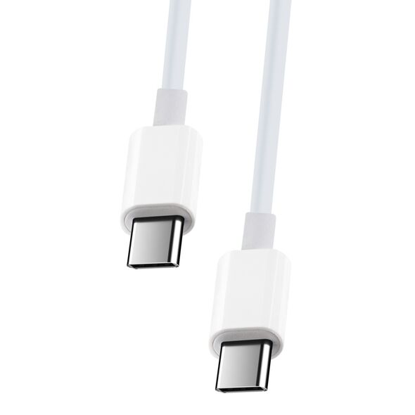 Maxlife MXUC-05 cable USB-C - USB-C 2,0 m 100W white 5900495985217