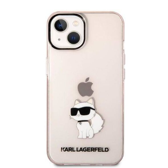 Original Case IPHONE 14 PLUS Karl Lagerfeld Hardcase Ikonik Choupette (KLHCP14MHNCHTCP) pink 3666339087173